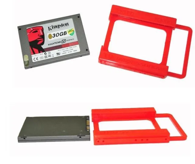 Hdd enclosure External hard drive housing Hard disk mounting bracket 10PCS 2.5" HDD SSD TO 3.5" Mounting Adapter Bracket Dock Fr SSD Holder ATX Drive