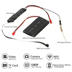 Micro Камера Мини Wi-Fi Камера P2P HD 1080 P DIY модуль IP звук Запись обнаружения движения видео камера видеокамера Цифровая Камера