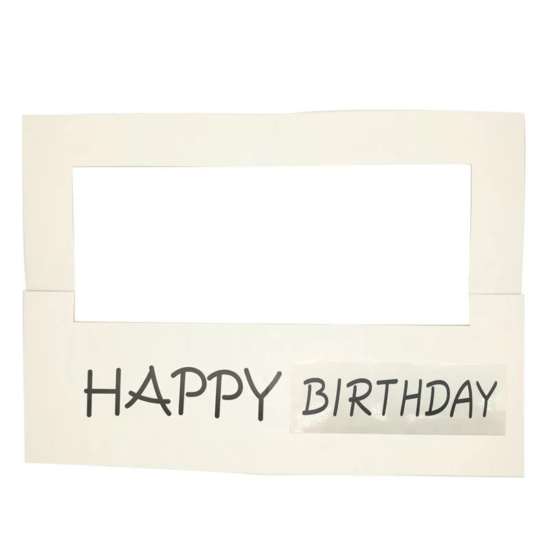 happy birthday Chicinlife Happy 30th 35th 40th Бумага Photo Booth рамки 16th 18th 21th 30th 50th 60th День рождения украшения реквизит для дня рождения - Цвет: happy birthday