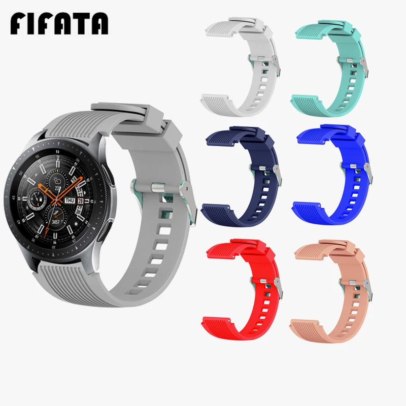Ремешок силиконовый для часов Samsung Galaxy Watch 46 мм Gear S3 Gear2 R380 Huami AMAZFIT Stratos 22