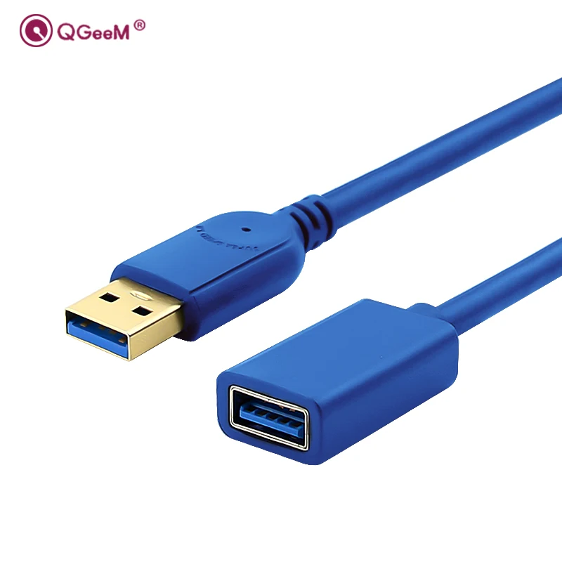 

QGeeM USB Extension Cable Cord Super Speed USB 3.0 Cable Male to Female 1m 2m 3m Data Sync USB 2.0 Extender Cord Extension USB