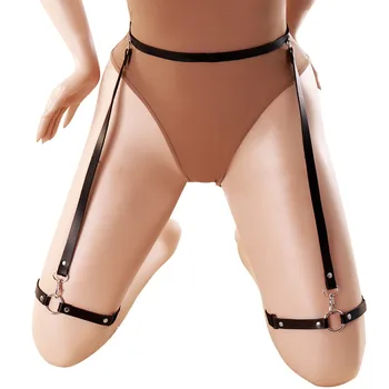 

Garter Belt Leather Harness Women Body Caged Plus Size Lingerie Harness Bra Punk Gothic Belt Waist Belt Festival Rave Wear