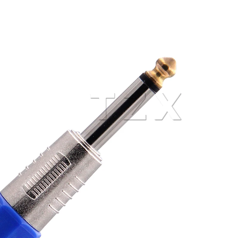 1 stks 6.35 mono tweedejaars core 6.35 versterker microfoon plug 6.35mm