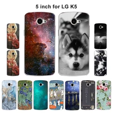 Чехол для LG K5 с цветочным рисунком, роскошный мягкий чехол из ТПУ для LG K5 X220 X220DS 5," K 5, чехол для телефона, задняя крышка для LG K5 Funda