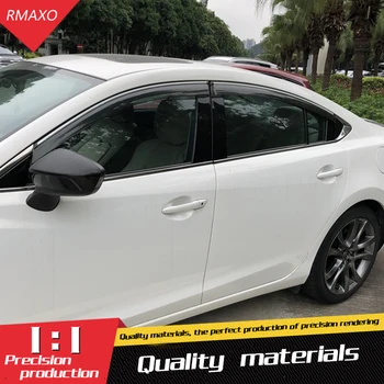 

For ATENZA Plastic Window Visor Vent Shades Sun Rain Deflector Guard For Mazda 6 ATENZA Auto Accessories 4PCS/SET 2015-2017