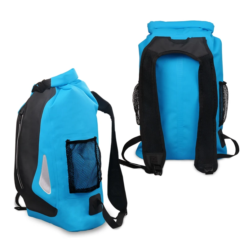 Al aire libre río Trekking bolsa seca bolsa doble correas de hombro Paquete de agua natación mochila bolsa impermeable para la deriva kayak Al aire libre río Trekking bolsa seca bolsa doble correas de hombro Paquete de agua natación mochila bolsa impermeable para la deriva kayak