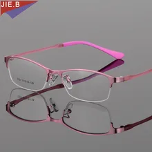 Модные оптические очки для близорукости, оправа для женщин, компьютерные очки для глаз, полуоправа для женщин, прозрачные линзы для женщин, Presc