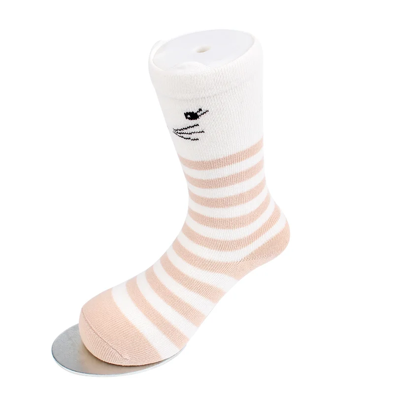 4 Pairs Cartoon Alpaca Kids Socks Animal Infant Cotton Socks Spring Autumn Baby Girls Boys Floor Socks Comfort Children Clothing (15)