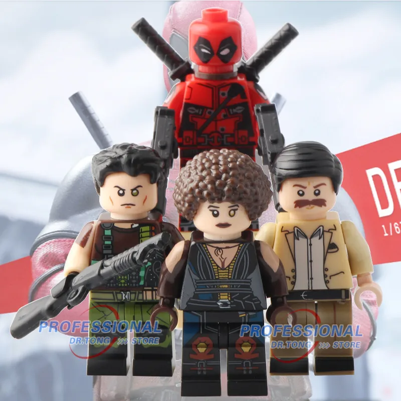 

DR.TONG Single Sale Super Hero Deadpool 2 Domino Cable Peter Gwenpool Deadpool Action Figures Collect Children Toys Gift Wm6034