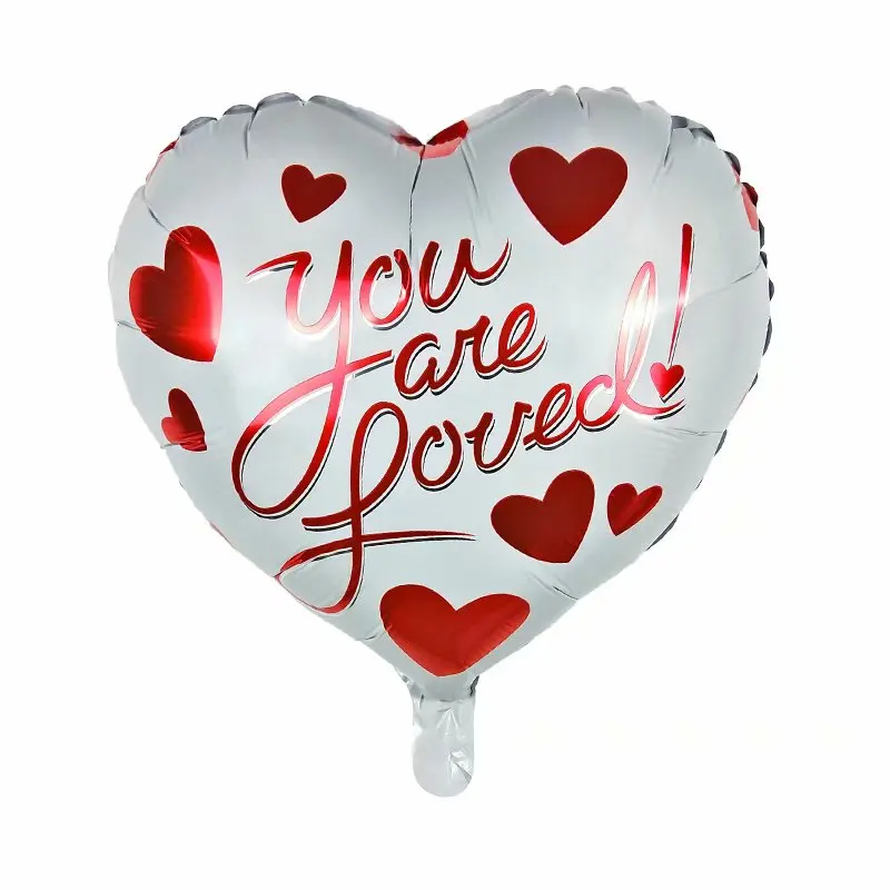 10 шт. 18 дюймов Свадебные воздушные шарики День Святого Валентина юбилей надувные декорации для вечеринки в форме сердца я люблю вас гелиевый воздушный шар покрытый фольгой - Цвет: style-6