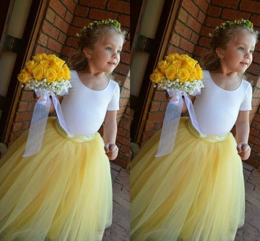 childrens yellow bridesmaid dresses