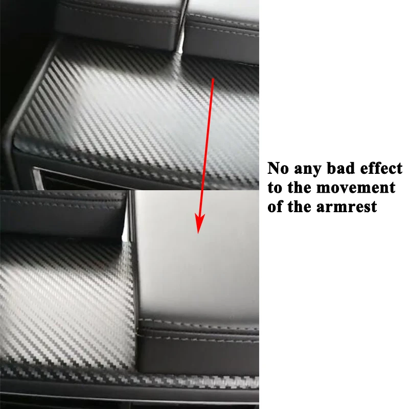 1pc SEEYULE Carbon Fiber Car Rear Armrest Box A/C Panel Decoration Sticker Cover Styling Accessories for Tesla Model S Model X 1pc SEEYULE Carbon Fiber Car Rear Armrest Box A/C Panel Decoration Sticker Cover Styling Accessories for Tesla Model S Model X