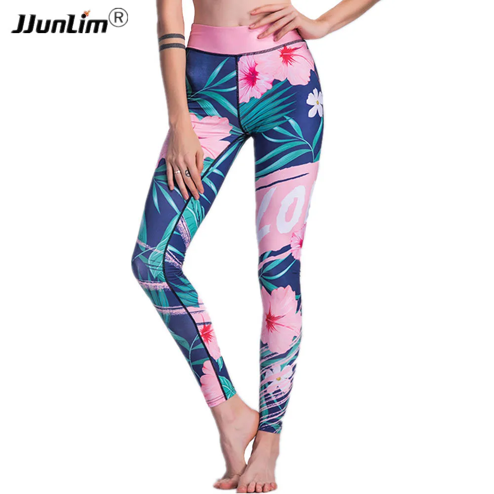 Women Yoga Pants Printed High Quality Slim Running Fitness Leggings