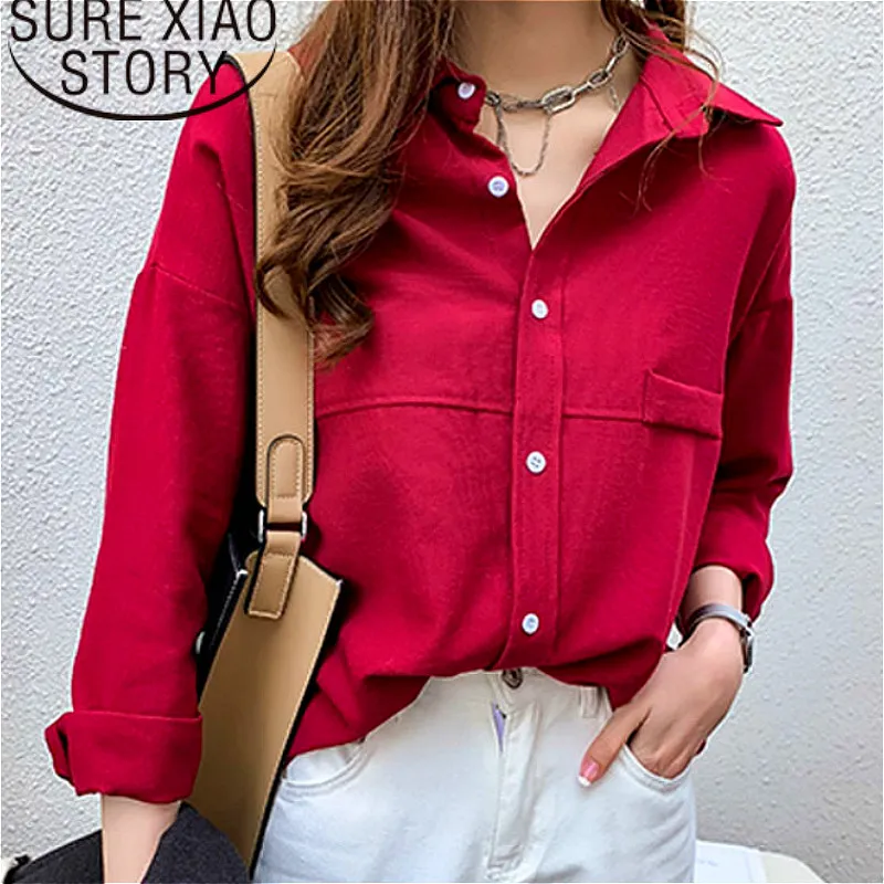 

blusas mujer de moda 2019 Plus size women blouse women's clothing chiffon shirt long sleeve women's tops white blouse 2157 50