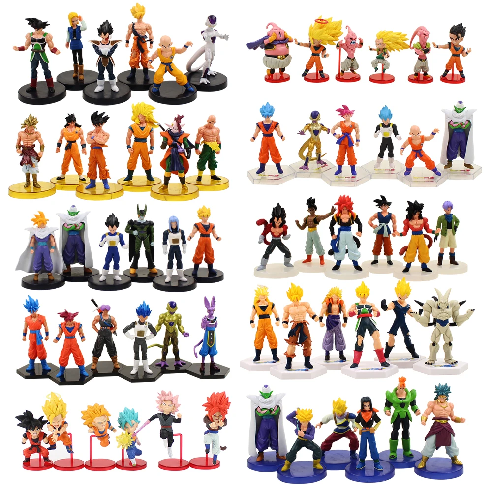 10 14cm 6pcs Lot Dragon Ball Z Super Saiyan Son Goku Vegeta Frieza Piccolo Cell Beerus Pvc Action Figure Model Collection Toys Buy At The Price Of 10 98 In Aliexpress Com Imall Com