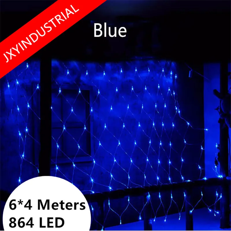 

Net Curtain Sring lights 6m*4m 860 LED AC220V Fairy Twinkle Lamp Garland for Festival Party Holiday Wedding Christmas Decoration