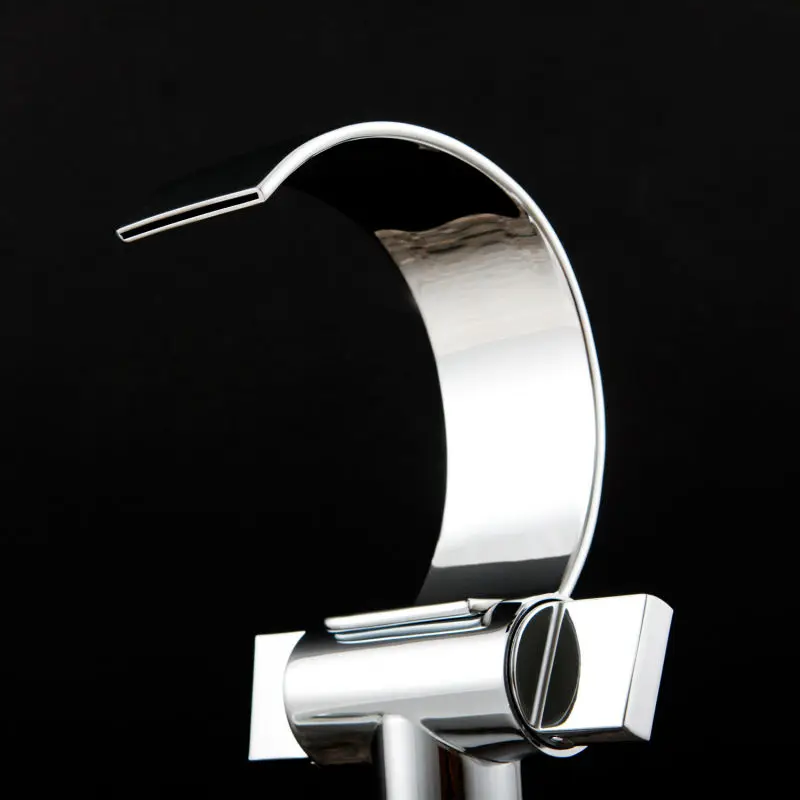 Кран для раковины хромированный латунный с водопадом кран HG 1224|wash basin tap|basin tapsink