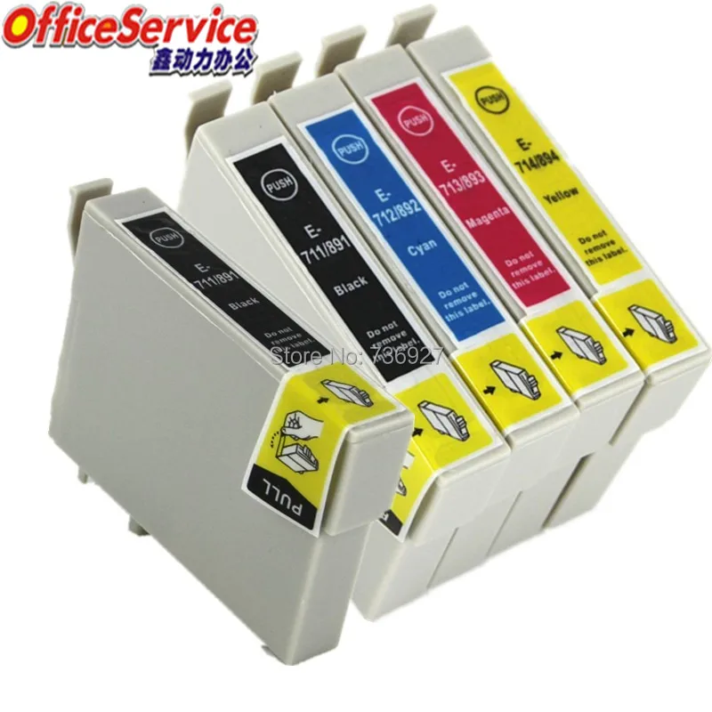 Совместимый чернильный T0711 для T0714 для Epson офис B40W BX300F BX310FN стилус D78 D92 D120 DX4000 SX209 DX4450 SX115 S21 принтер