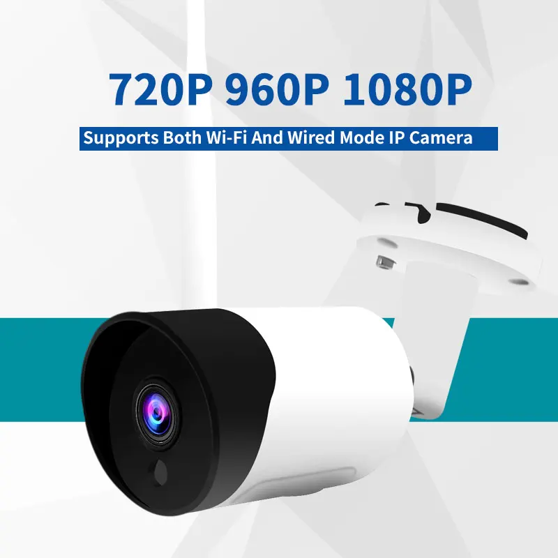 Металлическая Беспроводная IP камера видеонаблюдения 1080P 720P с ИК подсветкой и Wi
