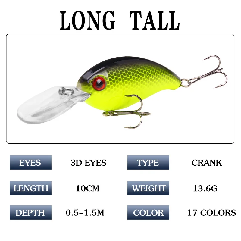 1 قطعة كرنك الصيد إغراء الطعم المتذبذب 14g 10 سنتيمتر إيسكا الاصطناعي السحر Crankbait Leurre دي باس بايك التصيد pesca معالجة 1 قطعة كرنك الصيد إغراء الطعم المتذبذب 14g 10 سنتيمتر إيسكا الاصطناعي السحر Crankbait Leurre دي باس بايك التصيد pesca معالجة