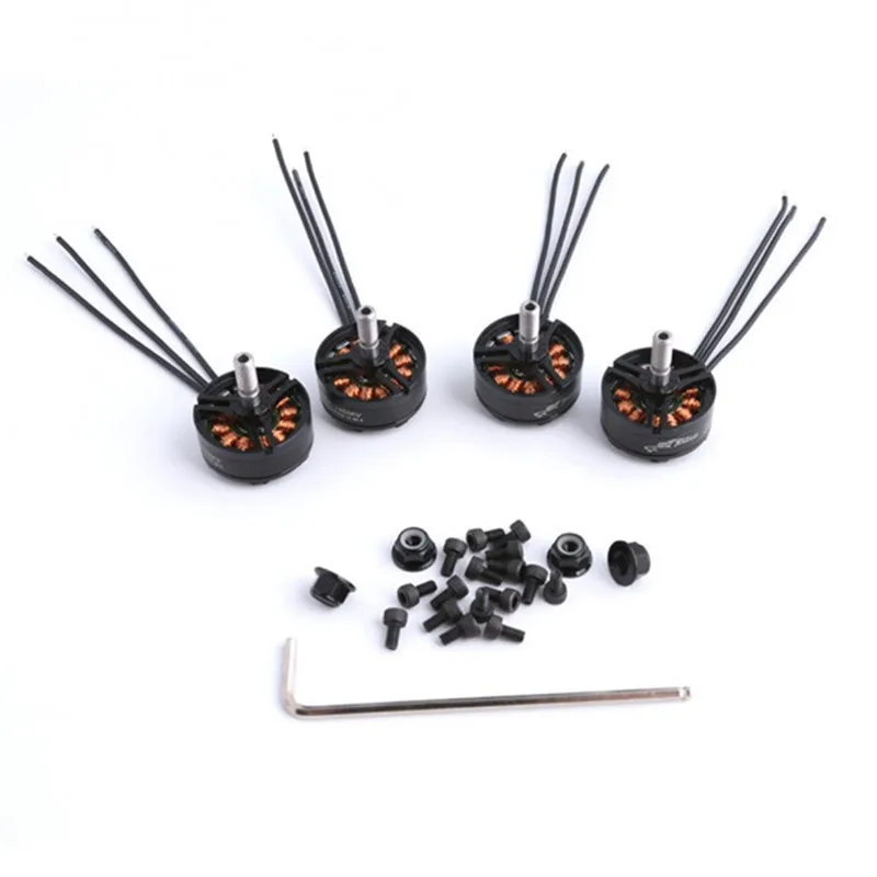 4 шт. Tattu TA-2305 2305 2405KV 2-4 S бесщеточный двигатель для камеры Дрон RC Квадрокоптер FPV гоночный запасная часть черный