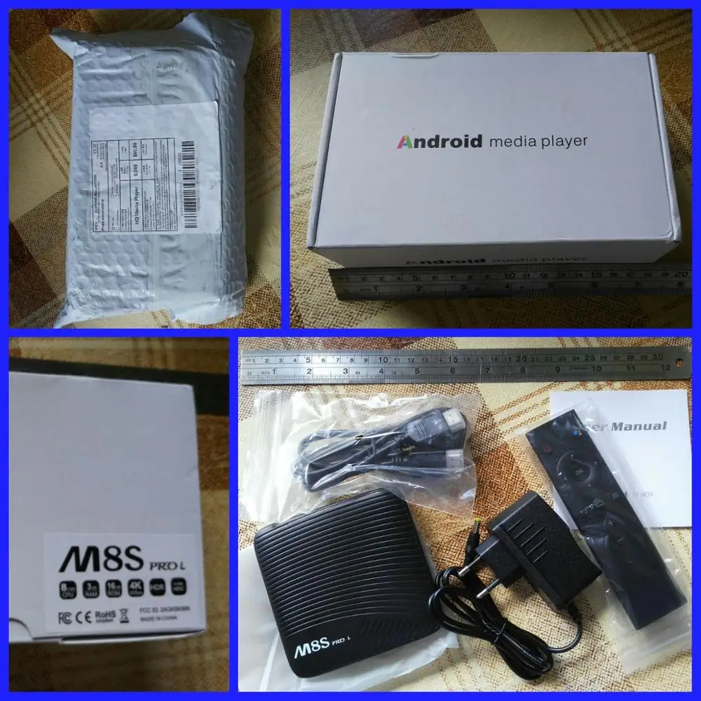 Mecool M8S PRO L With Voice Control 4K TV Box Android 7.1 Smart TV Box 3GB 16GB Amlogic S912 Cortex A53 CPU Bluetooth 4.1 