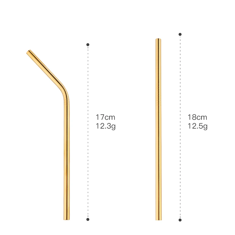 2 шт Красочный многоразовый металлический соломинки из нержавеющей стали для детей прямой и изогнутый+ 1 щетка для дома вечерние аксессуары для бара