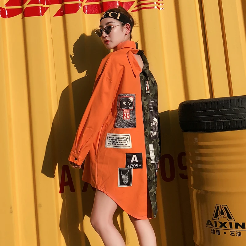 Melinda-Style-2018-new-women-fashion-shirt-disruptive-pattern-patchwork-loose-top-free-shipping (1)