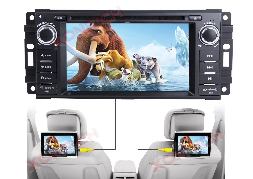 Clearance Autoradio 1 Din Android Car Stereo DVD Player For Jeep Grand Cherokee Chrysler 300C Compass Patriot Dodge Sebring GPS Navi 16