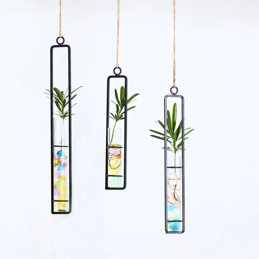 Creative Hanging Glass Tube Flower Vase