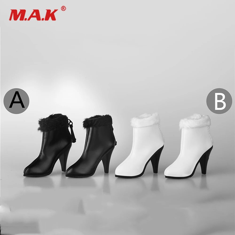 1//6 Female Leather Ankle Boots B For 12/" PHICEN Hot Toys Figure SHIP FROM USA