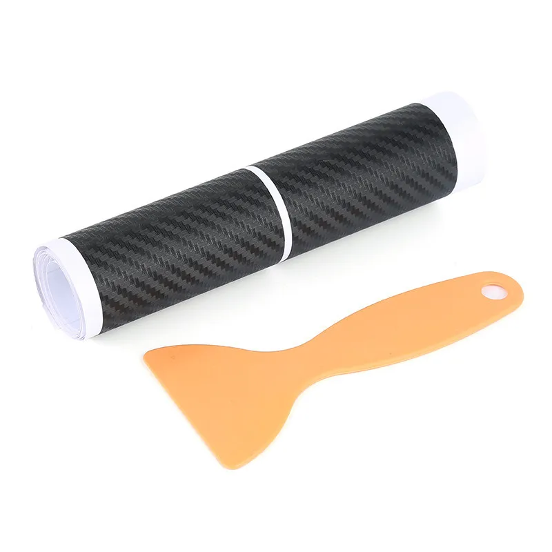 

4Pcs 3D Waterproof High Temperature Resistant Carbon Fiber Car Stickers Adhesive Anti Scratch Protective Film for Car Door Sill
