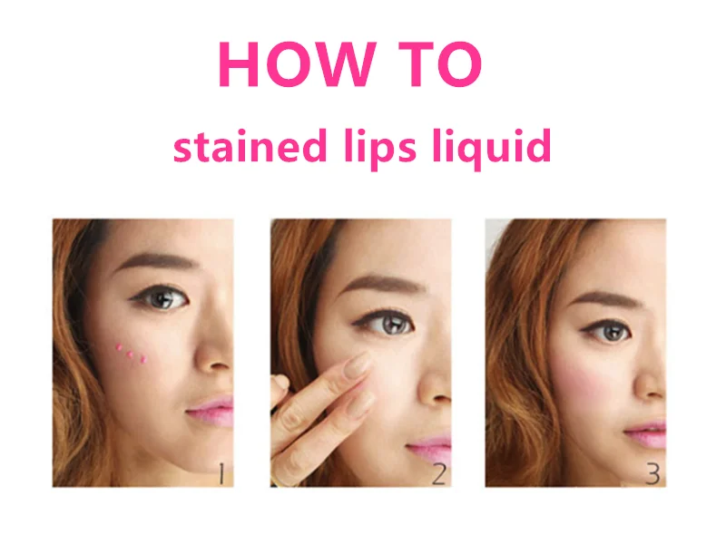 Women Makeup Waterproof Multifunction Lip Gloss Tint Dyeing Liquid Lipgloss Blusher Long Lasting Makeup Cosmetics lipgloss tube