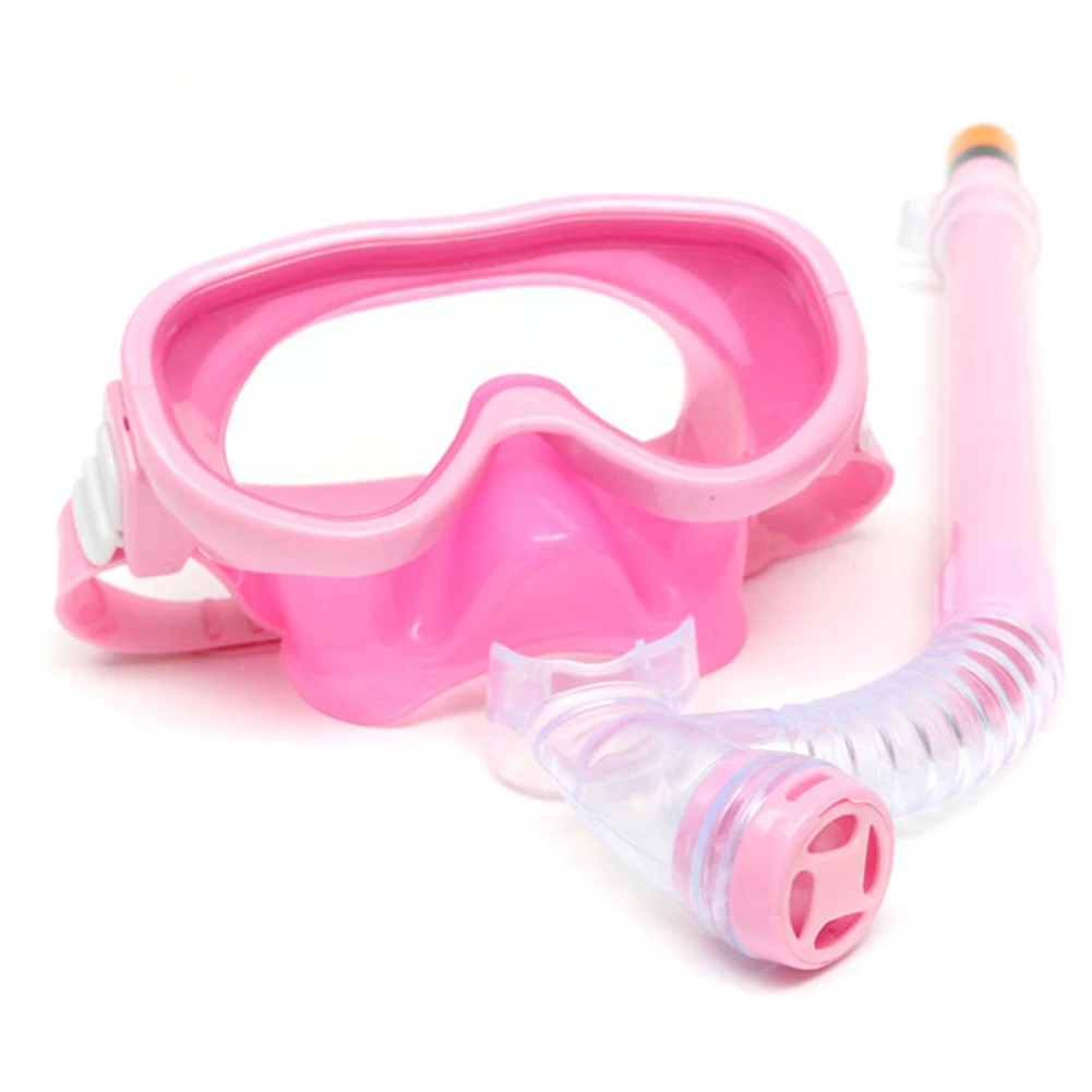 Сухой подводное плавание трубка для ныряния для мальчиков и девочек полу малыш летний открытый бассейн маска для плавания набор защитных