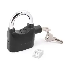 110db Sound Siren Motorcycle Alarm Lock Anti-theft Safety Locks Built-in Movement Sensor Padlock