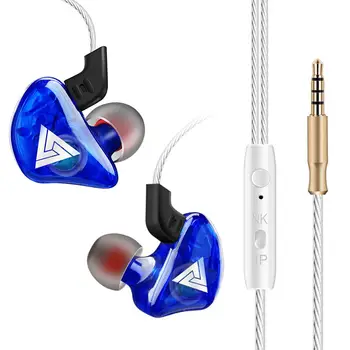 

QKZ CK5 Sports Heavy Bass Stereo Sound Phone In-ear Ear Hook Earphone Headphones 3 Colors Earphones 1.2m Cable Headset 3.5mm
