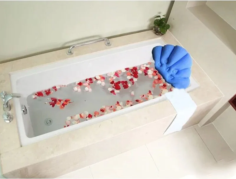 Домашняя ванна спа Шея ПВХ надувные подушки для ванны присоски в форме раковины подушка для ванной случайный цвет подушка для ванной подголовник