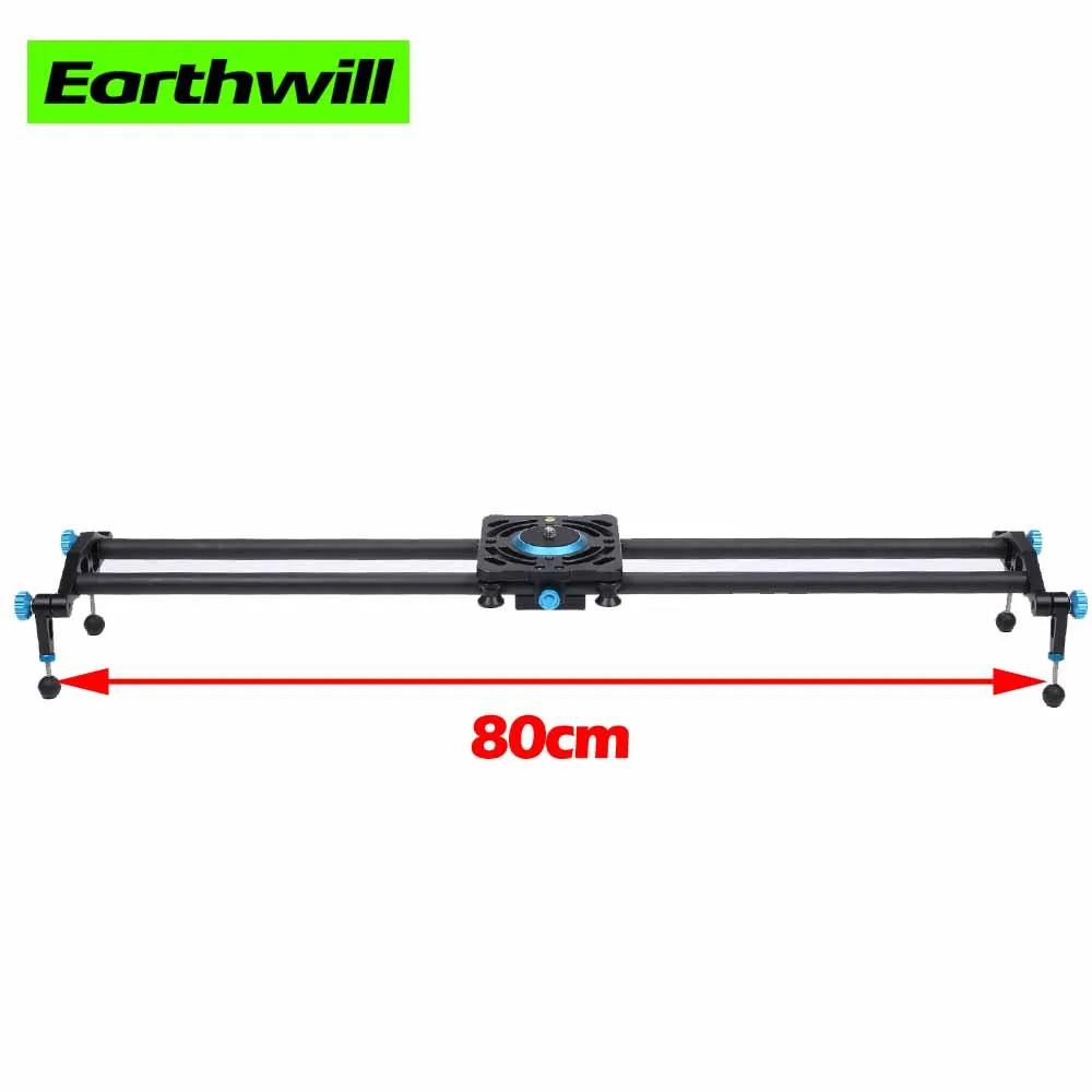Синий 60 80 100 камера и фотостудия рекламная съемка фокус углеродного волокна видео телефон тележка dslr камера слайдер рельсовые системы - Цвет: 80cm