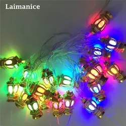 Laimanice AC220V 4 м 20LED с ЕС Разъем дворец фонарь Новый год рождественские праздничные струнные светильники лампы Крытый Открытый