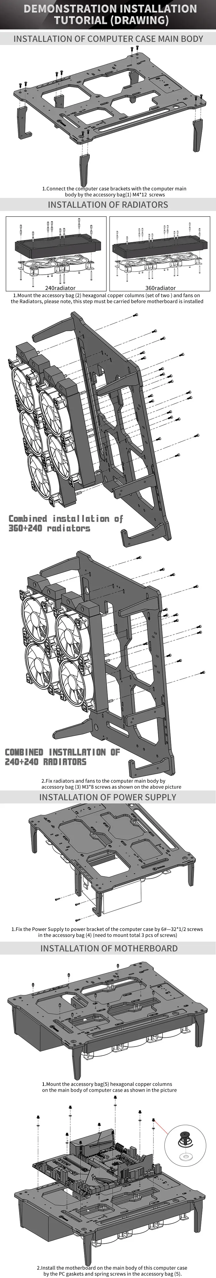 Barrowch FBACE-01, Mobula простой интегрированный модульный чехол панели, простота в эксплуатации, модульная установка
