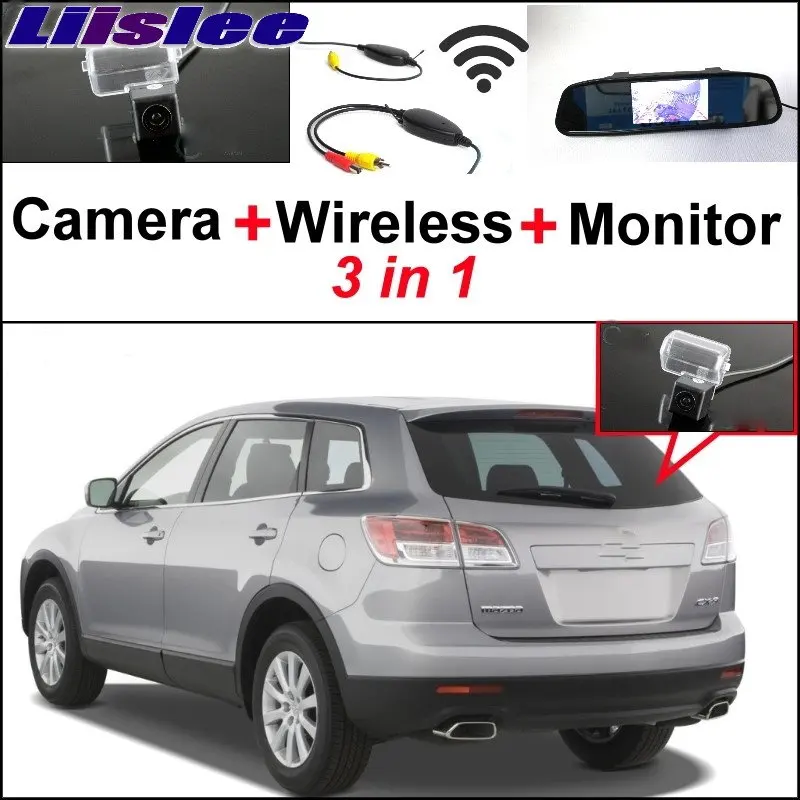 

Liislee 3 in1 Special Camera + Wireless Receiver + Mirror Monitor EASY DIY Back Parking System For Mazda CX-9 CX9 CX 9 2007~2017