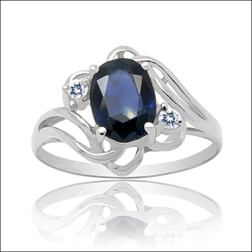 

2017 Sale Qi Xuan_Dark Blue Stone Leaf Rings_Fashion Ring_S925 Solid Silver Fashion Dark Blue Rings_Manufacturer Directly Sales