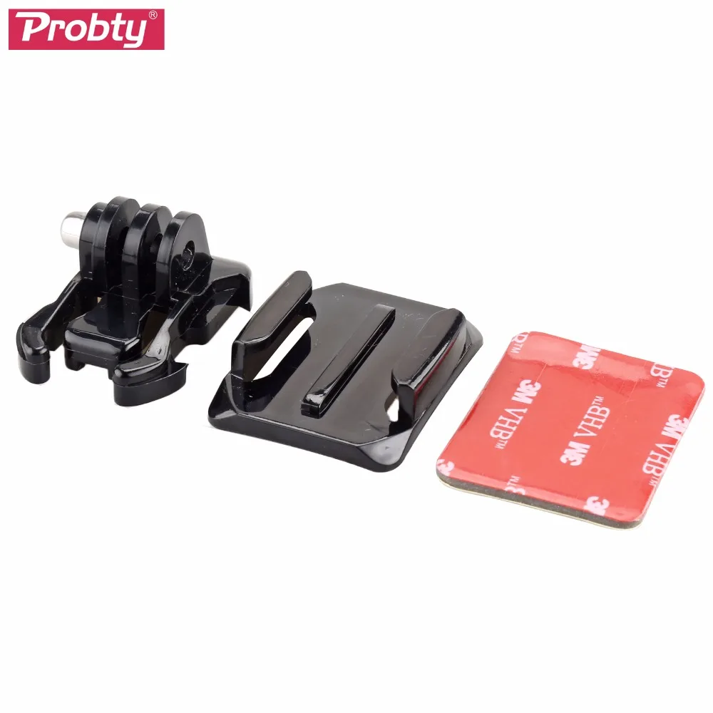 

Probty 3 In 1 Curved Adhesive Mount + Buckle Basic Mount + 3M VHB Sticker For GoPro Hero 4 3 plus 3 2 SJCAM Action Camera