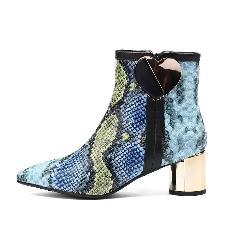 cow print chelsea boots