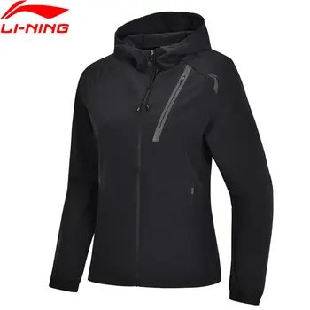 

(Break Code)Li-Ning Women Running Jackets 92% Polyester 8% Spandex Waterproof LiNing li ning Hooded Sport Coats AFDP048 WWF917