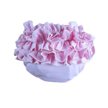 

0-24 Months Baby Girls Solid Cotton Bloomers Diaper Casual Kids Trousers Shorts Floral Princess Cover Nappy Ruffles