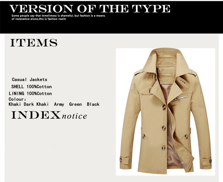 BOLUBAO Brand New Men Trench Coats Autumn Winter Casual Fashion Men's Solid Color Trench Medium Long Section Trench Male