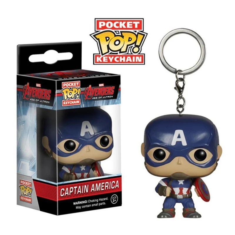 

Funko Pop Pocket Avengers Keychain Marvel Captain America Action Figure Toy