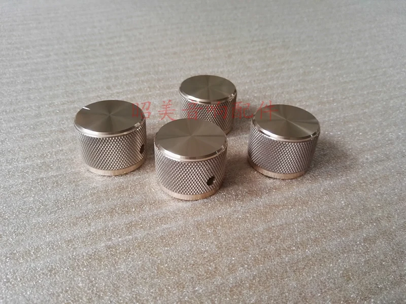 

2pcs aluminum knob potentiometer knob 30*22mm Knurled potentiometer cap car knob switch cap Encoder for amplifier