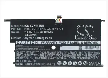 

Cameron Sino 3000mAh battery for LENOVO 20A7 20A8 ThinkPad X1 Carbon 14 Carbon 4th 00HW002 00HW003 45N1701 45N1702 45N1703